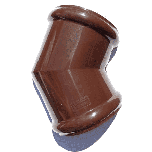 Угол желоба Verat 125/82 135 градусов коричневый