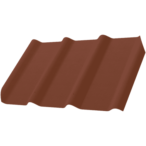 Фиброчерепица Decover 40/300 580x980x5,8 мм орех